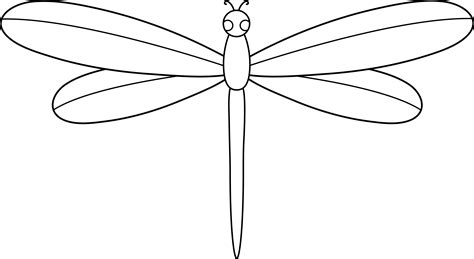 Dragonfly Outline Printable